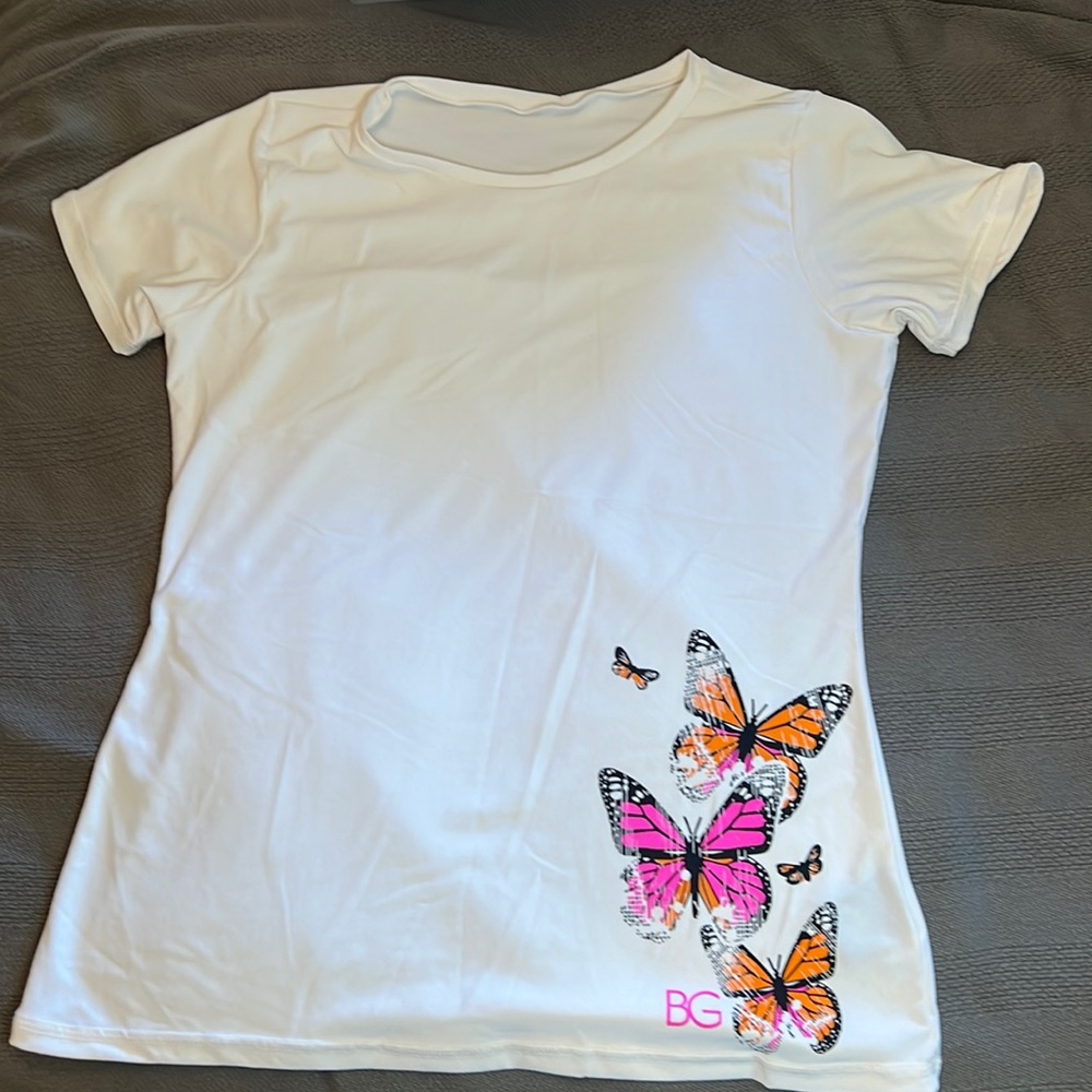Body glove rash guard with butterfly size large